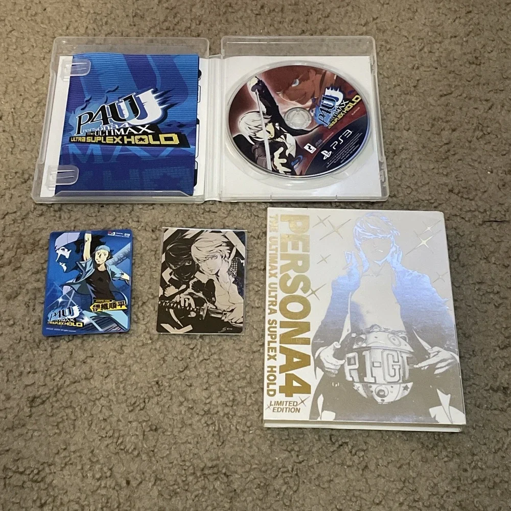 PS3 Persona 4 The Ultimax Ultra Suplex Hold Limited Edition + Trading Card Japa